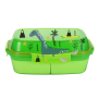 New arrival eco friendly children lunch box food container plastic 3 compartment lunch bento boxes for kids