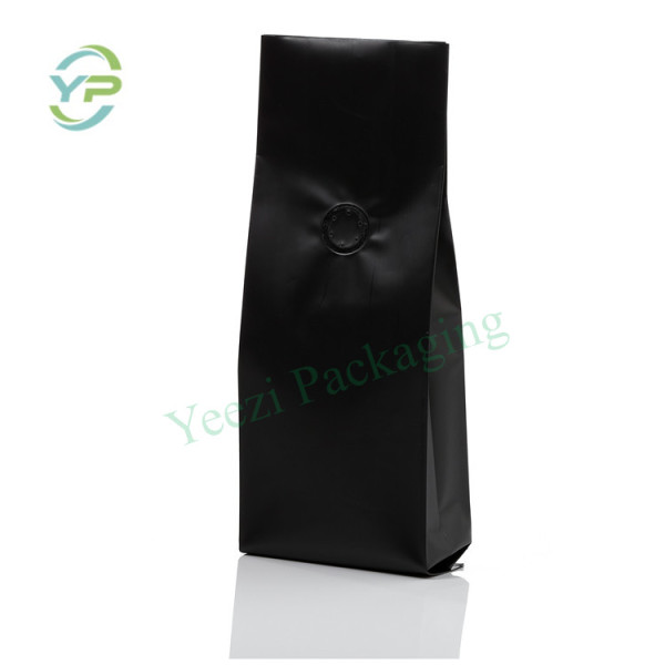 1kg matt black qual seal bag with valve