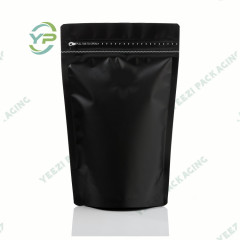 250g Stand Up Matt Kraft Paper Food/Tea Packaging Bag without Valve and with Rip Zipper