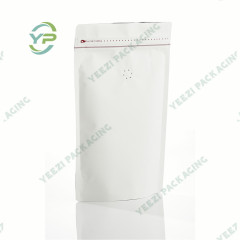 250g Stand Up Matt Kraft Coffee Packaging Bag with Valve and Rip Zipper