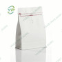 250g Matt / Kraft Paper Block Box Bottom Coffee Packaging Bag with Valve and Rip Zipper