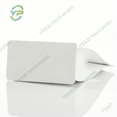 500g Matt / Kraft Paper Block Flat Box Bottom Coffee Packaging Bag with Valve and Rip Zipper