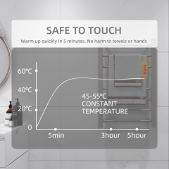 EVIA EV-65 Breve baño Toallero eléctrico de pared con calefacción