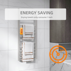 EVIA EV-65 Breve baño Toallero eléctrico de pared con calefacción