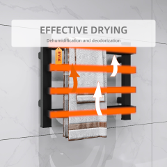 EVIA EV-180 Feststehender beheizter Handtuchhalter für die Badewanne, elektrischer Handtuchwärmer