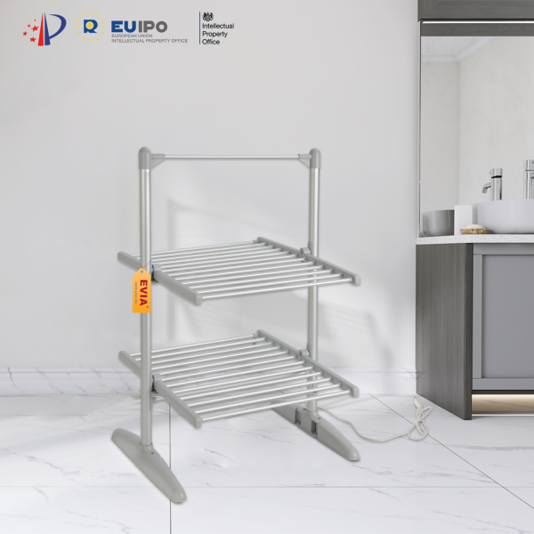 EVIA EV-200-1 Household Electric Clothes Dryer 200W Foldable 2 Tier Heated Clothes Airer