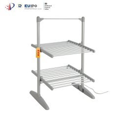 EVIA EV-200-1 Household Electric Clothes Dryer 200W Foldable 2 Tier Heated Clothes Airer