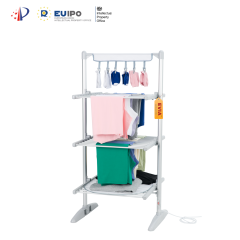 EVIA EV-300-1 Elektrischer Wäscheständer für den Haushalt, 300 W, faltbar, 3 Etagen, beheizter Wäscheständer