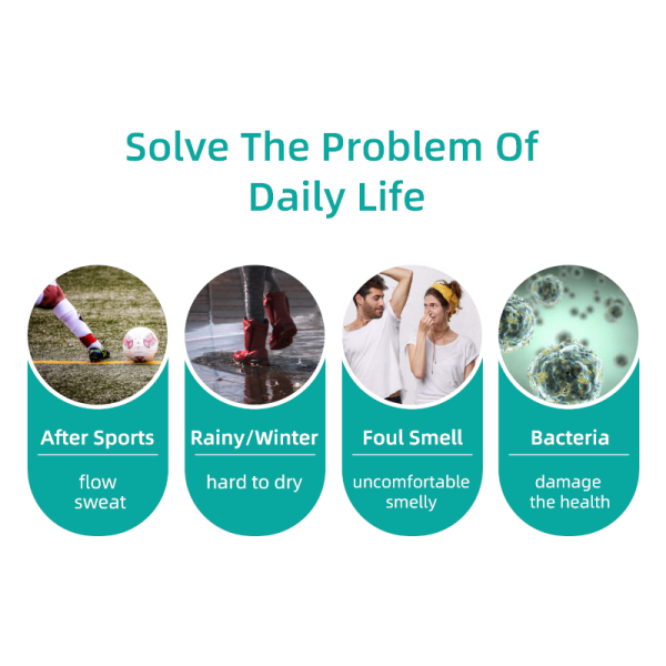 EVIA EV-40 Household Wall Mounted Heated Shoe Rack 2 Pair Electric Shoe Dryer