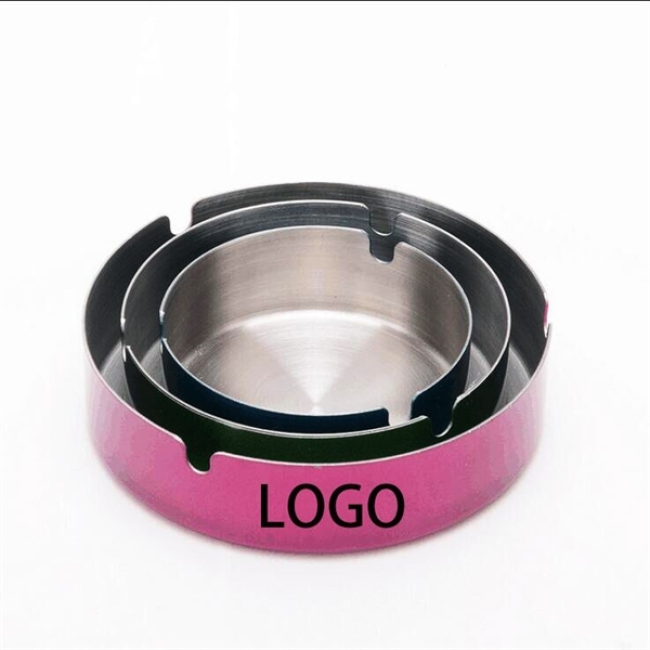 Color stainless steel ashtray