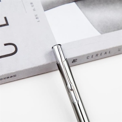 Slim Metal Aluminum Ballpoint Pen with Clip
