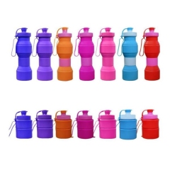 Collapsible Durable Portable Silicone Sports Water Bottle