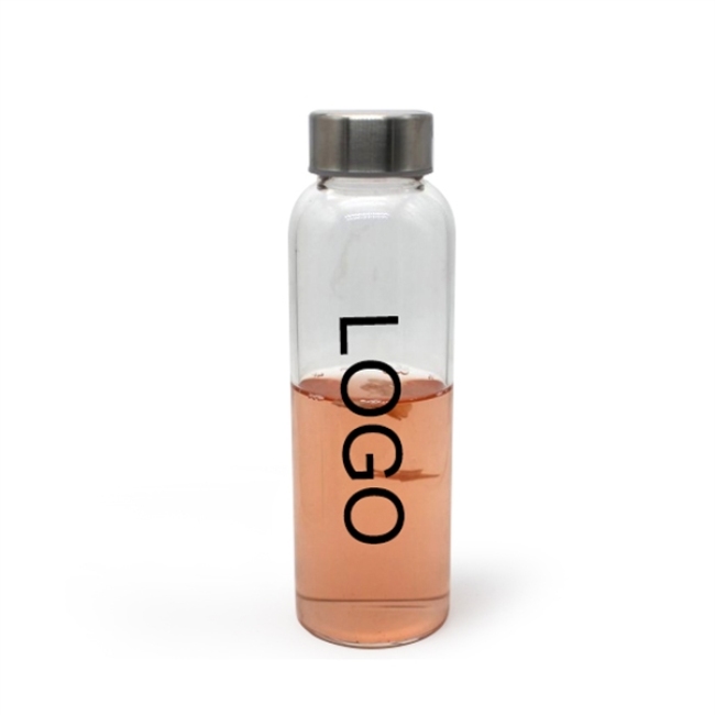 0.5 Liter Simple Transparent Glass Bottles