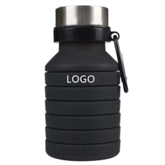 550ml Travel Collapsible Silicone Bottle Sports Water Cup