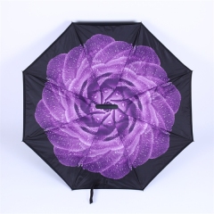 Windproof Double Layer Folding Inverted Umbrella