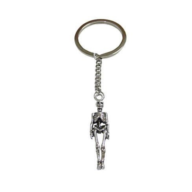 Human Skeleton Pendant Keychain