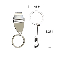 Simple Metal KeyChain Opener Multipurpose Tool Accessory