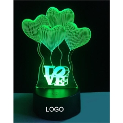 Romantic 3D LED Table Lamp