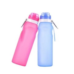 Silicone Sport Water Bottle Collapsible Bottle Traveling Cup
