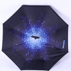 Anti UV Waterproof Windproof Straight Inverted Umbrella