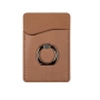 PU Cell Phone Wallet Card Holder with a Ring Stand