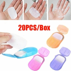 20PCS Disposable Boxed Soap Paper