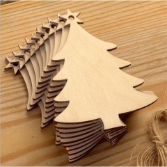 Christmas Wood Chip Tree Decoration Gifts