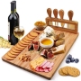 Bamboo Cheese Board with Knife Set