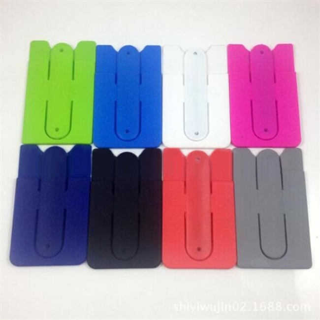 2 in 1 Silicone Phone Card Wallet