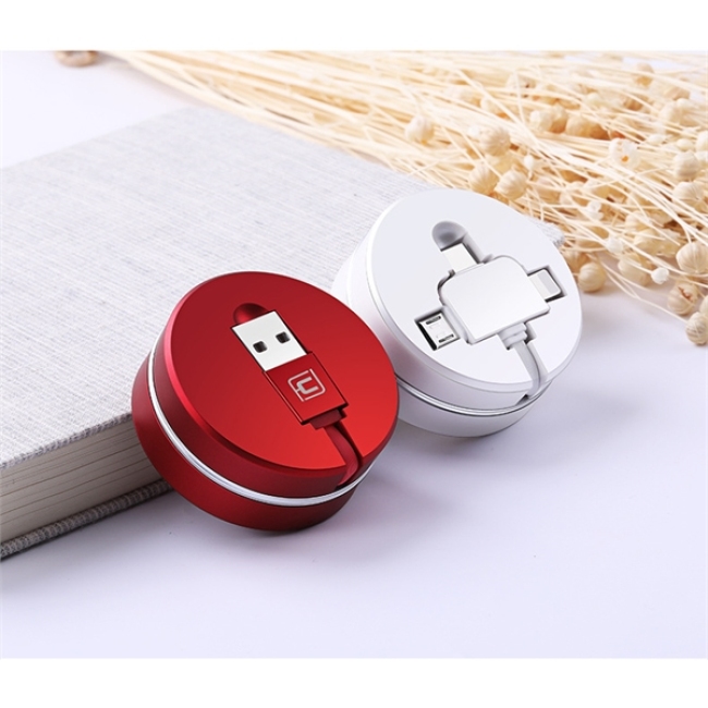 Retractable 3 in 1 Charging Data Cable