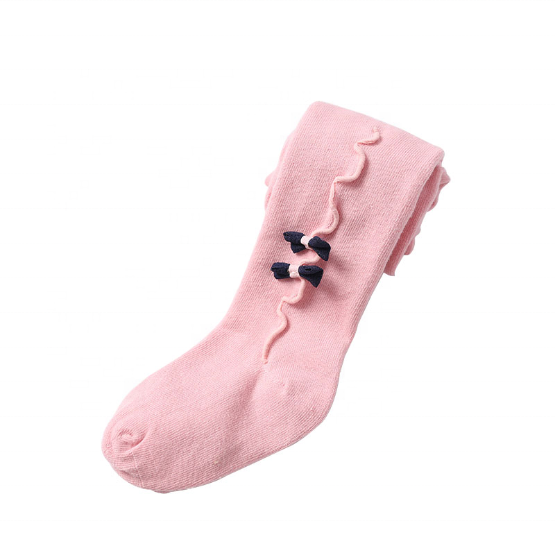 Winter Baby Girl Tights Bow Leggings Fashion Knitted Cotton Stocking Girls Pantyhose