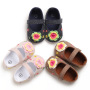 Promotional Korea Style Fancy Leopard Print Baby Toddlers Girls Shoes for Autumn and Spring