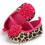 Promotional Korea Style Fancy Leopard Print Baby Toddlers Girls Shoes for Autumn and Spring