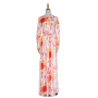 High quality plus size maxi tie dye ladies beach dress women casual women dress