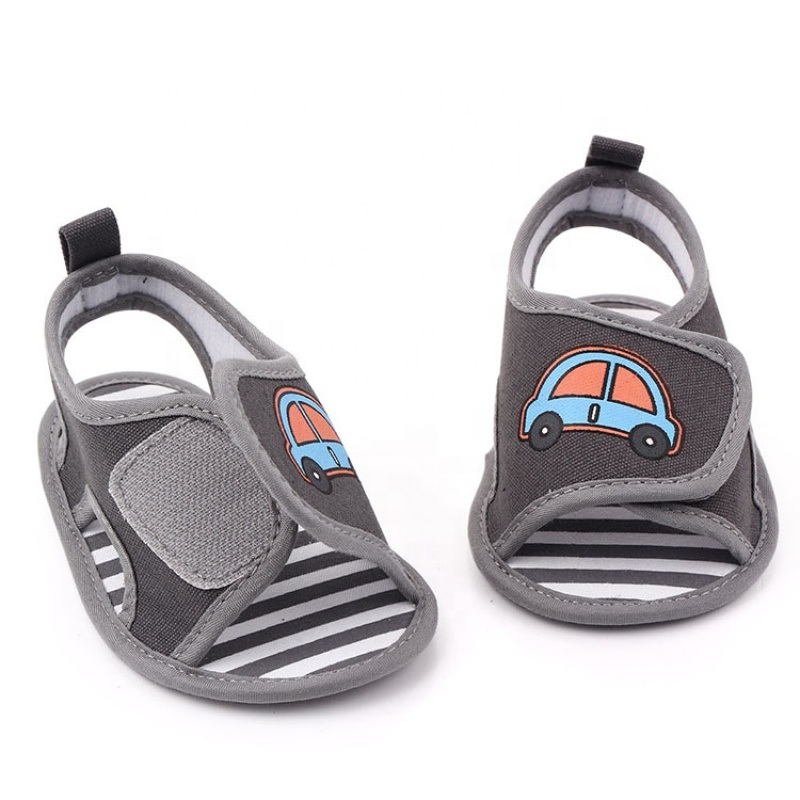 Wholesale cute custom printed shoes newborn baby flat shoes