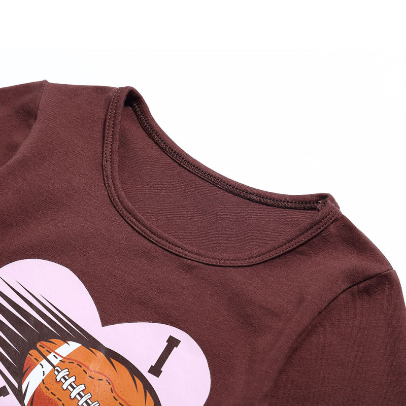 Lovely Football Pattern Autumn Children's Boutique Clothing Set