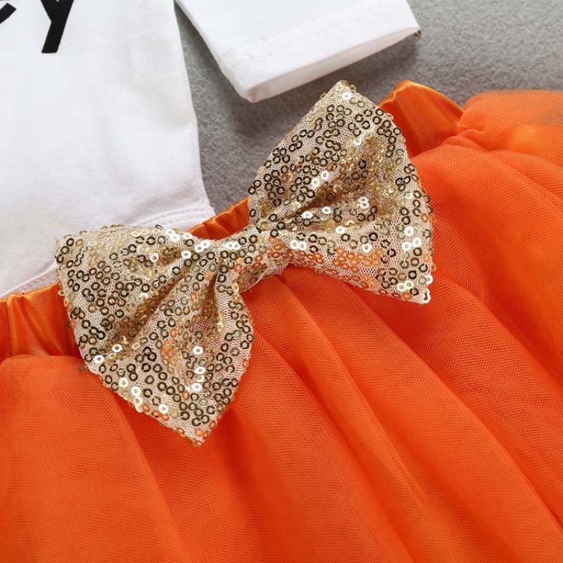 Favorite price thanksgiving day long sleeves baby fashion sequin romper sets