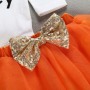 Favorite price thanksgiving day long sleeves baby fashion sequin romper sets