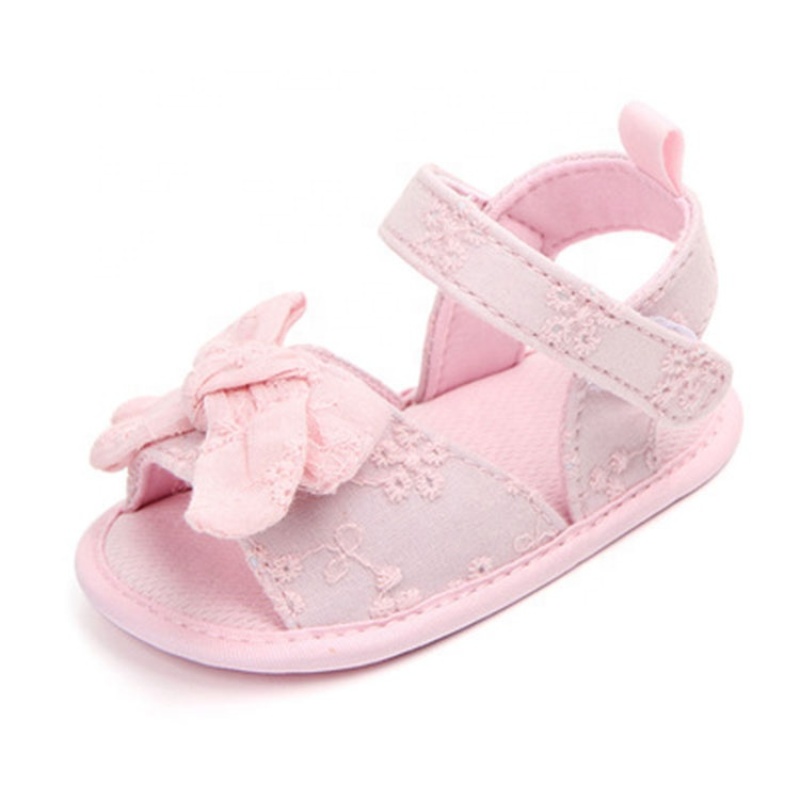 New style embroidered bow strap sandals