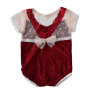 Newborn Flower Lace Romper Infant Baby Girl Ruffled  Short Sleeveless Jumpsuit  clothes