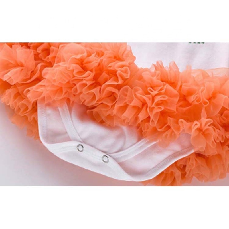 Factory thanksgiving day baby clothing headband cartoon embroidery dress infants clothes sets
