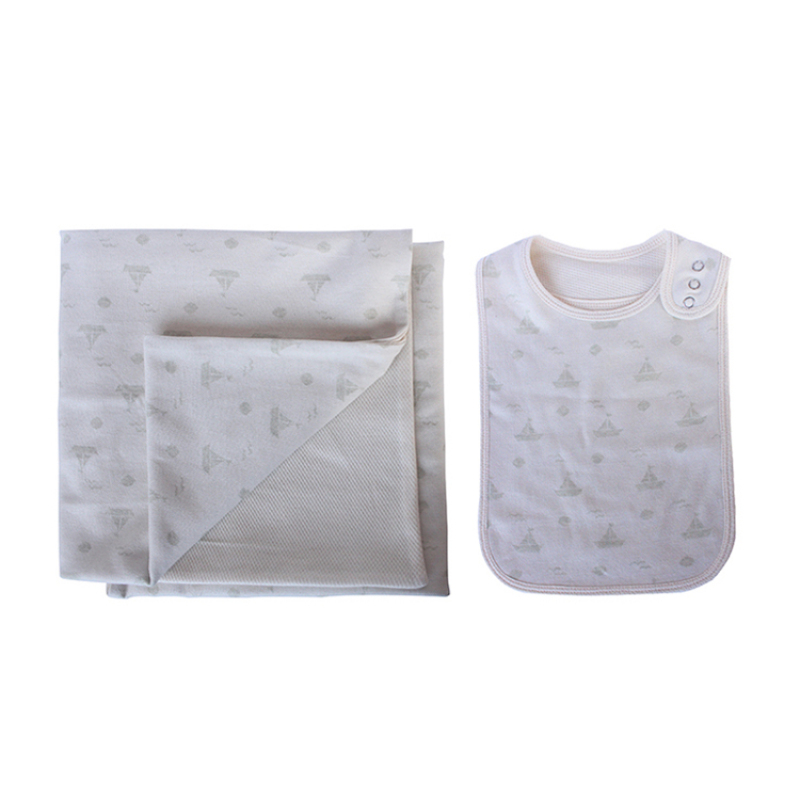 Super soft muslin bandana bibs set  newborn organic cotton baby blanket set