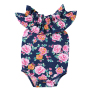 Wholesale Cotton Baby Floral  Romper Hand Smocked Baby Clothing Lace Printing Patterns Clothing