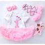 Wholesale Baby Birthday Tutu Dress With Leg Warmer And Baby Shoes As Well As Headband 