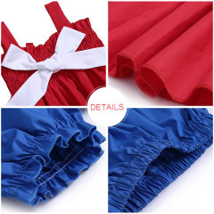 2019 Wholesale children's boutique clothing baby girl smocking outfit summer cotton kids clothes set