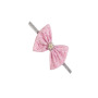 Natural elastic baby hair accessories bow-knot lace pearl beaded headband
