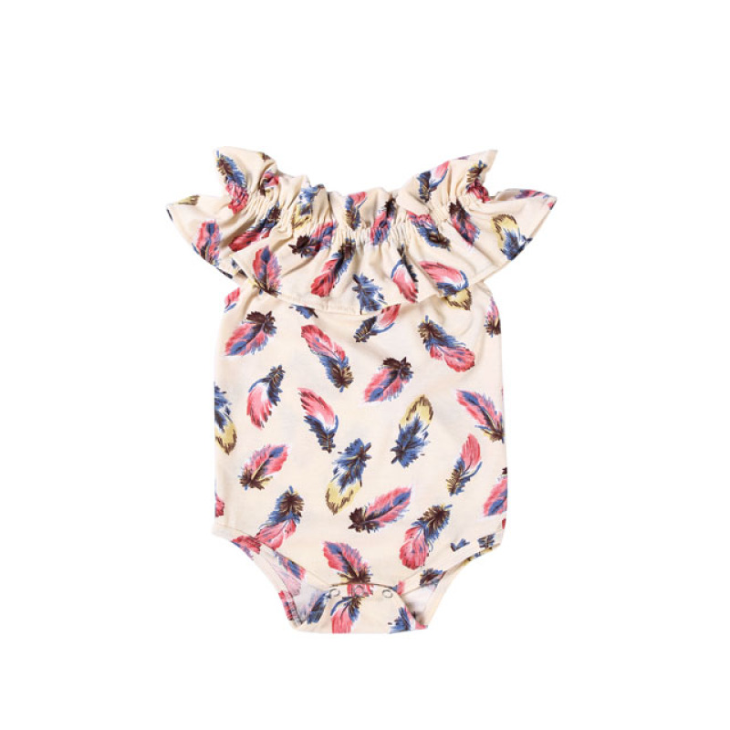 Wholesale Baby Romper Autumn And Winter Baby Clothing One-piece Cute Baby Girl Flower Ruffles Jumpsuit