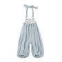 Baby suspender pink eco-friendly polyester rompers boys and girls solid color jumpsuit