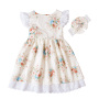 Wholesale Floral Vintage Girl Boutique Dresses