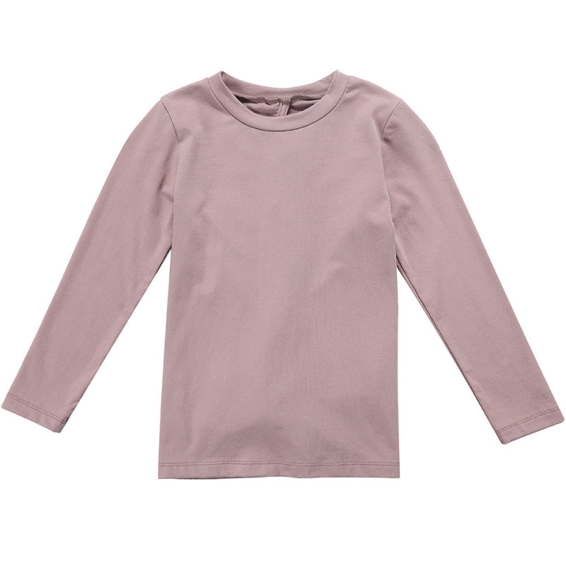 Hot Sale Boutique Wholesale Cotton Girls Blue   Long Sleeve T Shirt  Kids Clothing For Girl